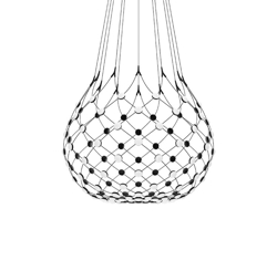 Mesh hanglamp Ø100 / 4 m snoer, zwart